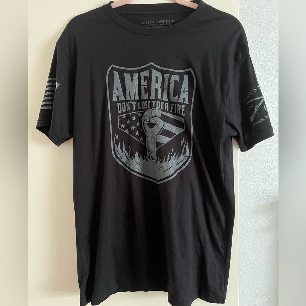 Grunt Style Black Patriotic Short Sleeve Tee
